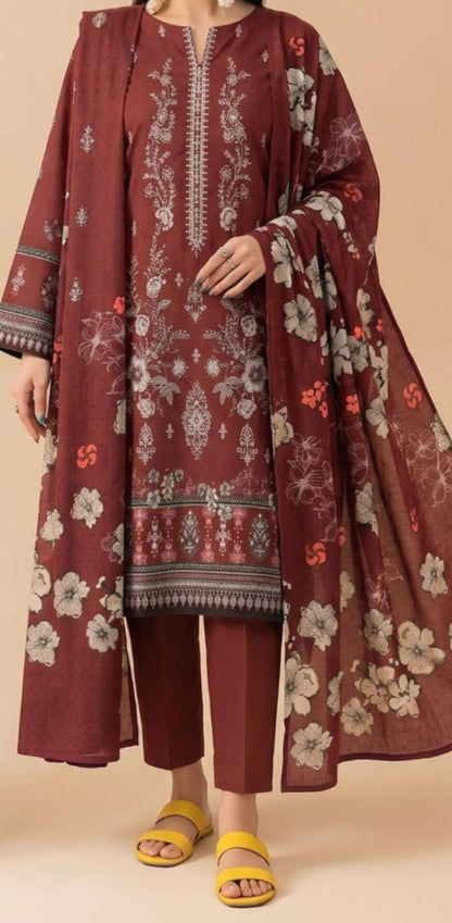 U-05-3pcs Maroon